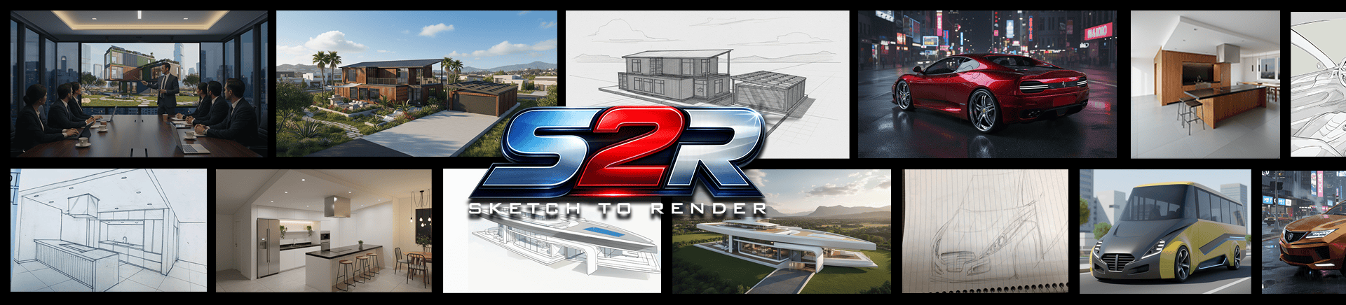 S2R Studio — Sketch to Render